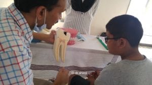 20151129_124050 teaching parts of teeth by Dr. Dayanand Shirol