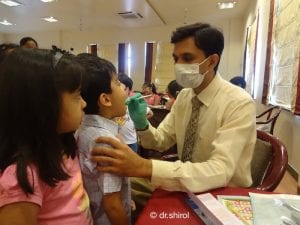 Caterpillar3 oral health checkup in camp