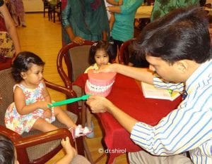dental summer camp toddler learning proper brushing